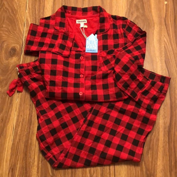 Red Buffalo Plaid Women’s Pajama Set | LITTLE BLUE HOUSE - Picture 7 of 8